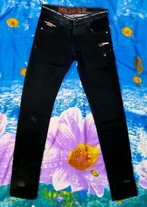 comfortable Black Jeans with woollen from Inside