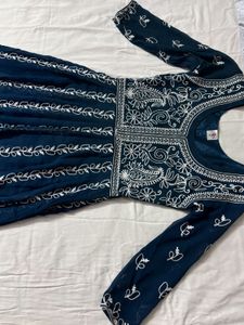 SALE GREEN CHINKANKARI ANARKALI