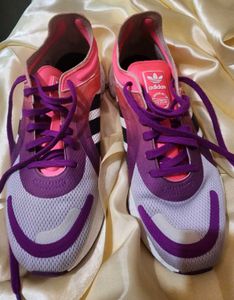 ADIDAS Originals Women White &amp; Pink Sneakers