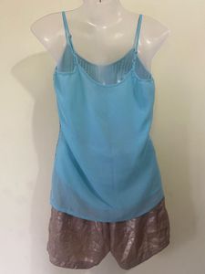 Sparkly Blue Cami Top