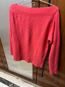 Coral Knit Pullover (boat shape neck)