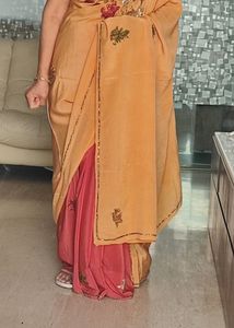 A Classy Crepe Saree