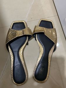 Zara Gold Slides