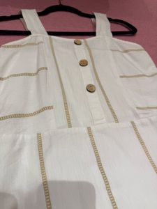 Striped Sundress with Buttons