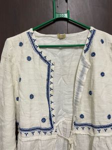 Embroidered White Jacket