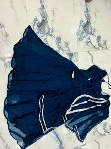 Navy Blue Anarkali Dress