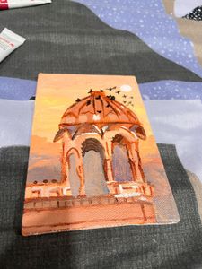Rajasthani palace acrylic painting 🖼️