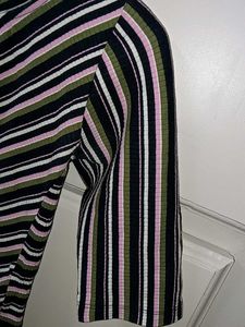 Striped 3/4 Sleeve Top