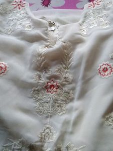 White Full Long Frock (Kids)