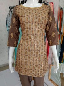 Women Kurta Set Pair Kurti Pant