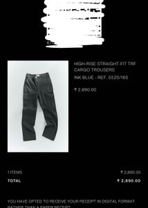 ZARA High Rise Cargo Pants