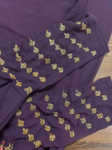Plum Embroidered Indian Salwar Kameez