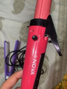 Hair Straightener &amp; Curling Iron Set