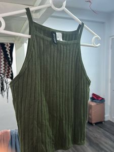 Olive Green Tank Top
