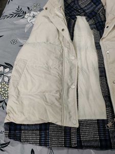 Puffer Vest with Plaid Lining