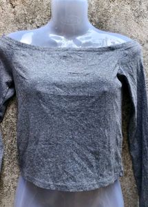 V. CUTE GREY H&amp;M TOP