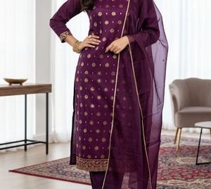 Sangria Purple Suit Set