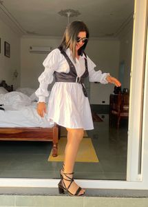 Stylish White Mini Dress