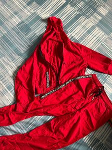 Red Tracksuit Set