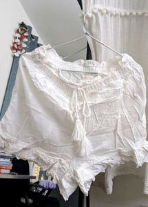 Nightsuit White Lace Trim