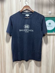 Balenciaga BB Mode Black Cotton Tshirt