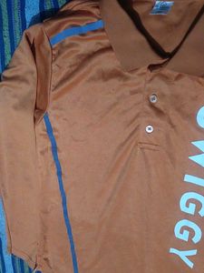 Orange Polo Shirt-M