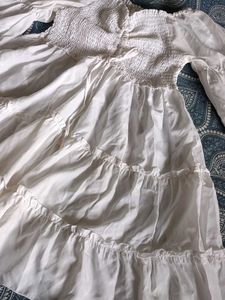 White Tiered Dress