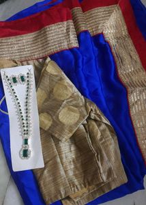 Elegant Fancy Blue Georgette Saree