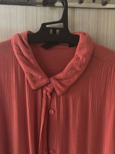 Women Orange Casual Shirt