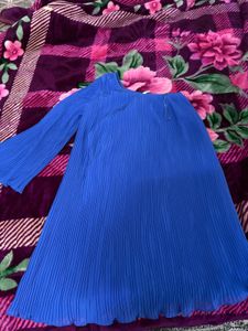 Chic Blue One-Shoulder Dress