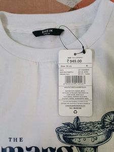 White Graphic Print Sweatshirt