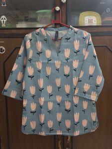 Floral Print Women's Tunic Kurta