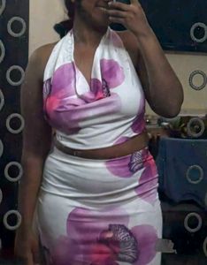 floral backless dress 💓