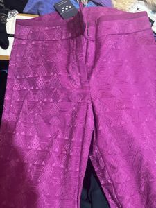 Rose pink party wear pant
