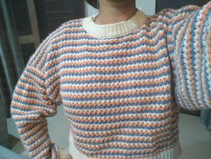 Striped Knit Sweater