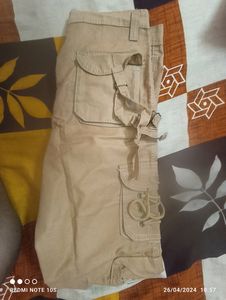 Brown Cargo Jeans 6 Pocket Pants