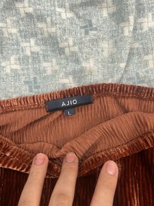 Brown Velvet Top