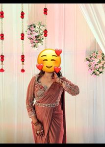 Elegant Brown Saree