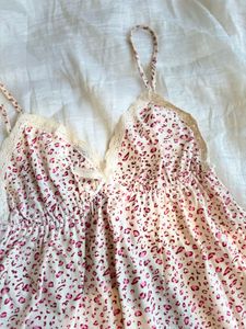 Floral Print Slip Dress(chittah prin