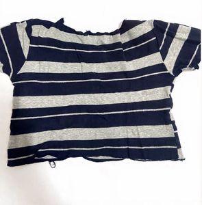 Striped cropped' Top