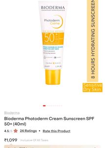 Bioderma Photoderm Creme SPF 50+ Sunscreen Cream