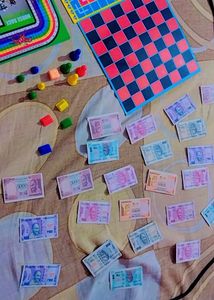 Set Of 5 Board Games..with Tokens And Money