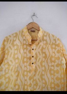 Yellow Kurta For.Men