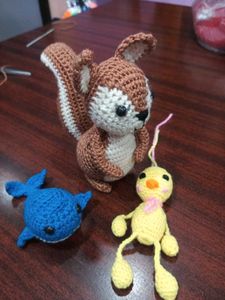 Crochet Squirrel Plush