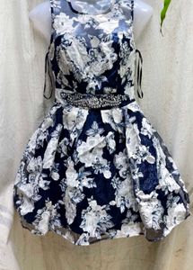 I. Floral Fit & Flare Dress