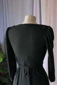 Elegant Green Tie Back Midi Dress