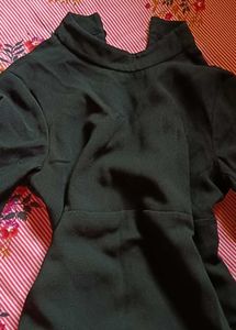 Zara Woman Black One Piece Dress