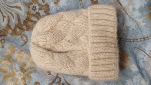 Women Beige Winterwear Cap