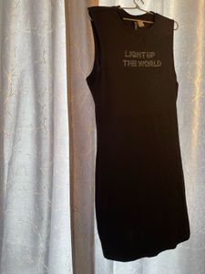 Black Sleeveless Dress Size L
