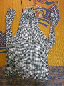 Checked Hooded Lightweight Jacket